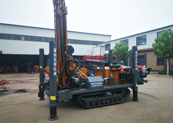 Deep Borehole Pneumatic Drilling Rig 200 Meters With Kaishan Air Compressor And Mud Pump