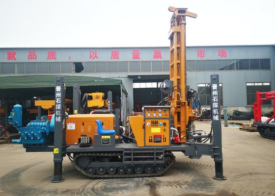 200m Crawler Mounted Borehole Drilling Rig With 3 Meter Drilling Rods By Hydraulic Drilling System ST 200