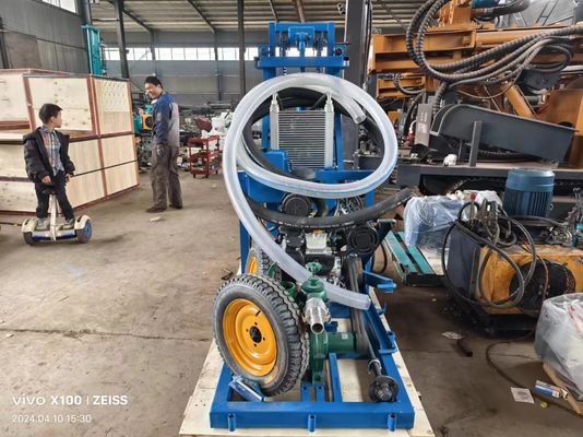 Flexible Movement Hydraulic Water Well Drilling Rig With 1.5m Drill Rod