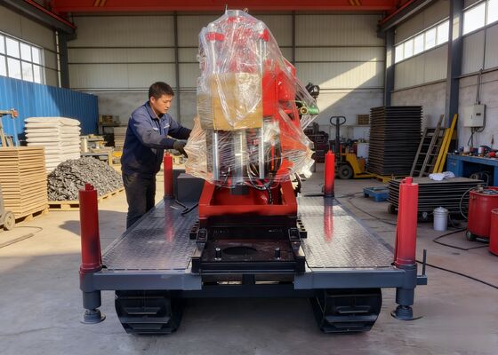 Tracked Chassis Diamond Core Drilling Machine With Bw160 Mud Pumb