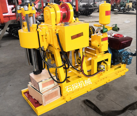 Dieselmotor Geological Drilling Rig Machine 22HP Crawler Mounted