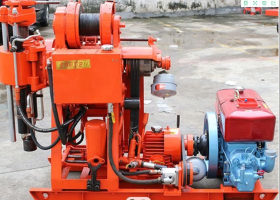 Langlebige geologische Bohrmaschine, Hydraulik-Crawler-Bohrmaschine mit 100 Metern Tiefe