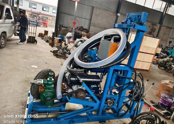 Wasserbohrmaschine mit 120 Metern Tiefe und großem Lochdurchmesser