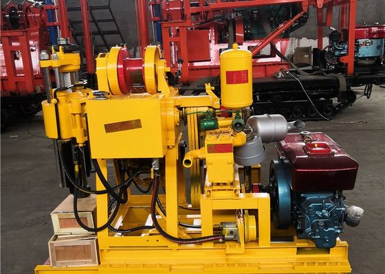 100 Meter gelbe geologische Bohrmaschine mit Dieselmotor / 42 mm Bohrstange