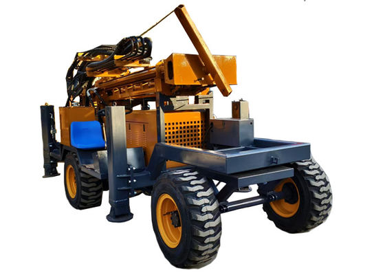 65KW Dieselmotor Rad Wasserbohranlage für Landwirtschaft / Geothermie