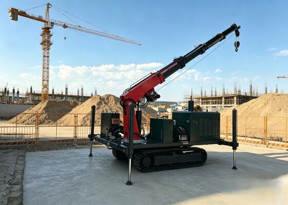 0-10 t Stahl-Crawler-Chassis mit 360° drehbarem Heber