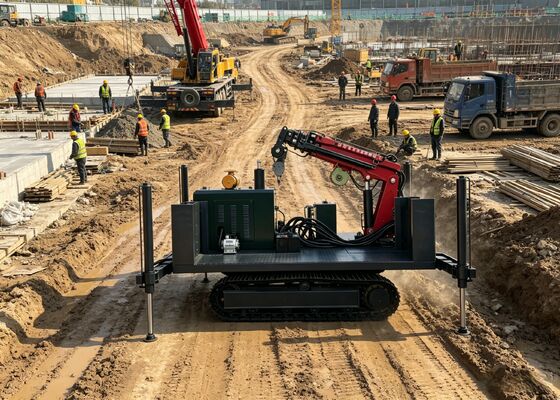 Bohrgerät Hydraulischer Krahler mit 2-10 TonnenTeleskopkrahler