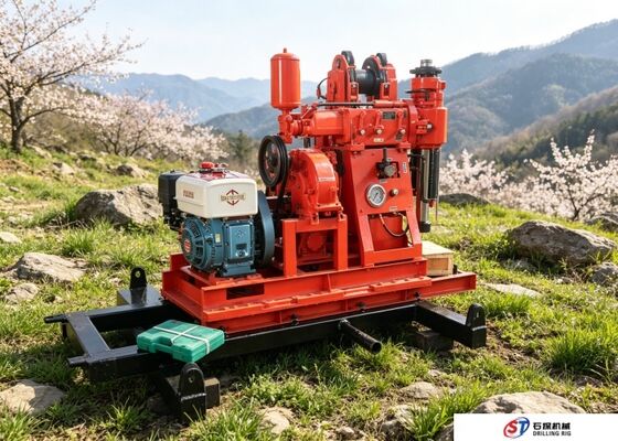 Einfache Bedienung Dieselmotor Bohrlochbohrmaschine XY-1A für die Exploration