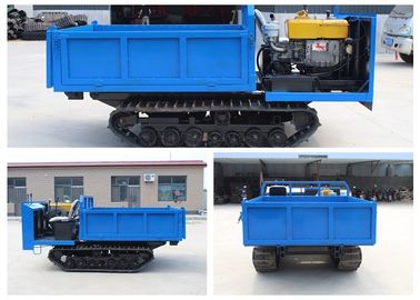 Blauer hydraulischer Minibahn-Transporter-aufgespürtes Fahrzeug-maximales Dieselladen 2,0 Tonnen
