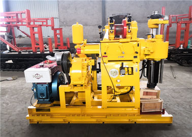 Rotierende hydraulische 200m Portable-Boden-Probebohrungs-Maschinen-Gelb-Farbe
