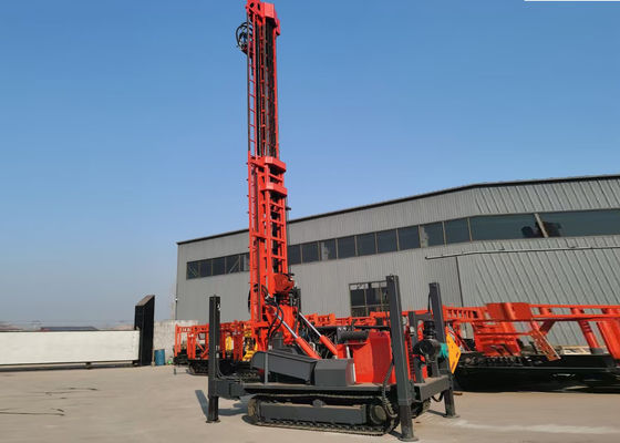 Volle hydraulische 350m pneumatische Brunnenbohrungs-Anlage des Wasser-92Kw