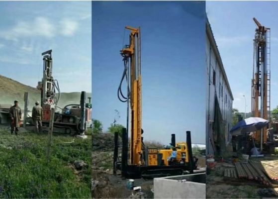 Multifunktions-400 Meter wässern Brunnenbohrung Rig Hydraulic Crawler Mounted