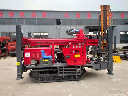 Raupe angebrachte Dieselmotor-Wasser-Brunnenbohrungs-Anlage der DTH-Ölplattform-260m