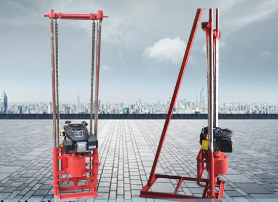 Kleines tragbares 30m Tiefen-Boden-Beispielbohrgerät Rig Pneumatic Driven