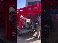 Einfache Bedienung Portable Core Drill Rig 100m - 200m Bohrtiefe ISO 9001 genehmigt