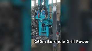 260 m Wasserbohrloch-Bohrgerät mit hohem Drehmoment