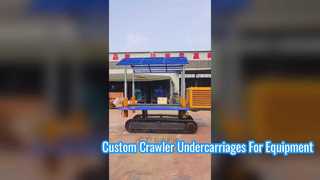 Crawler undercarriages can be customized for any type of equipment!